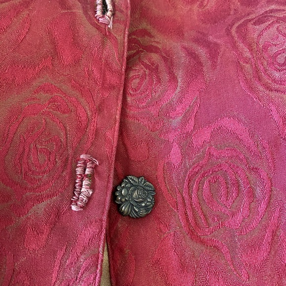 VINTAGE womens Brocade Vest - Picture 6 of 12